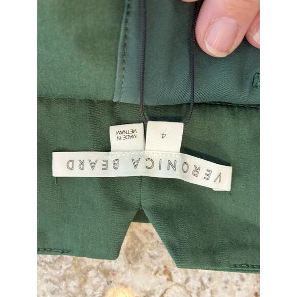 Veronica Beard Maliyah Wide Leg Pant in Forest size 4 - Picture 10 of 13